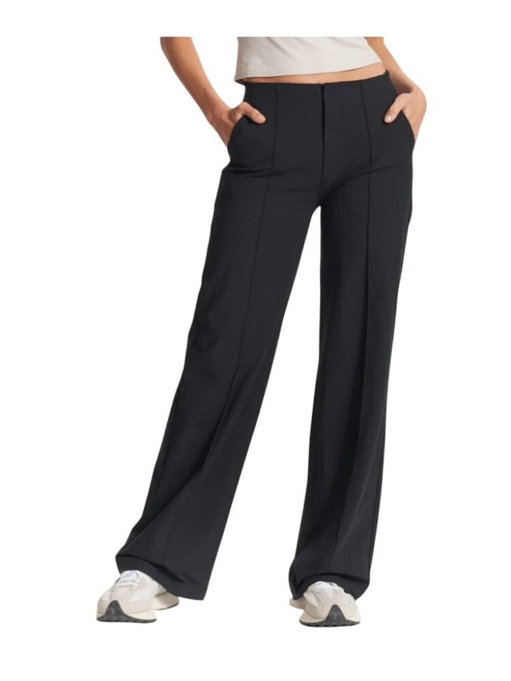 Vuori Meta Wideleg Pants Black Size L athletic athleisure active comfort